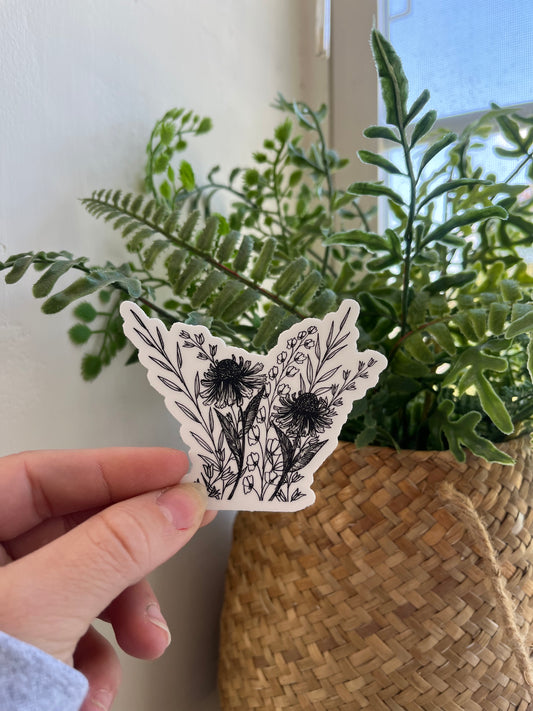 Wildflower Sticker 3x2.4”