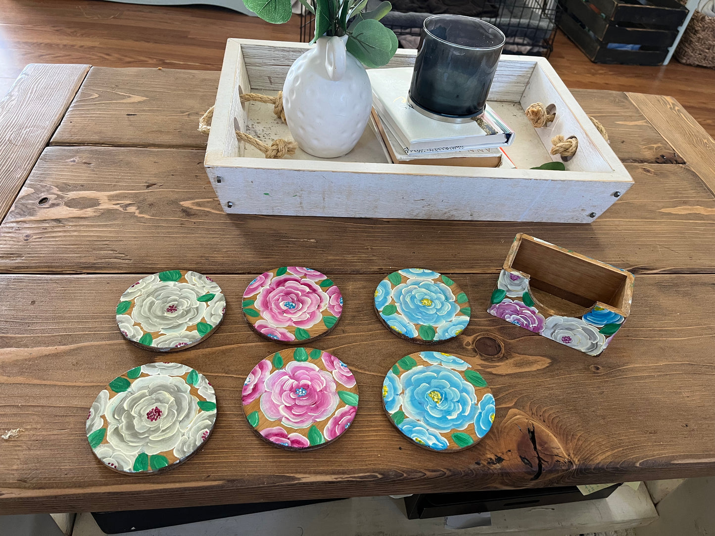 Happy Floral Coasters