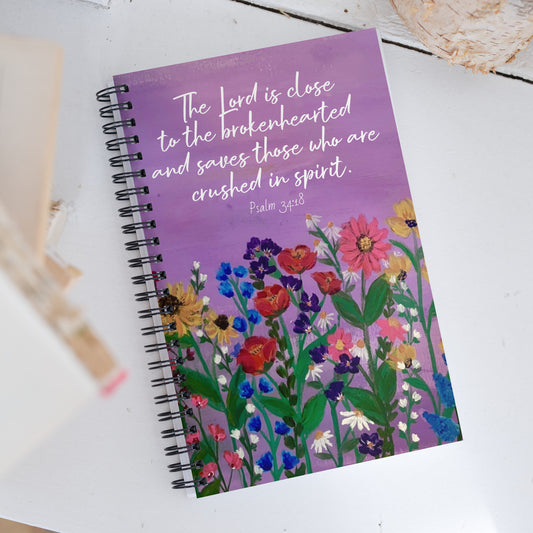 The Lord is Close Spiral notebook