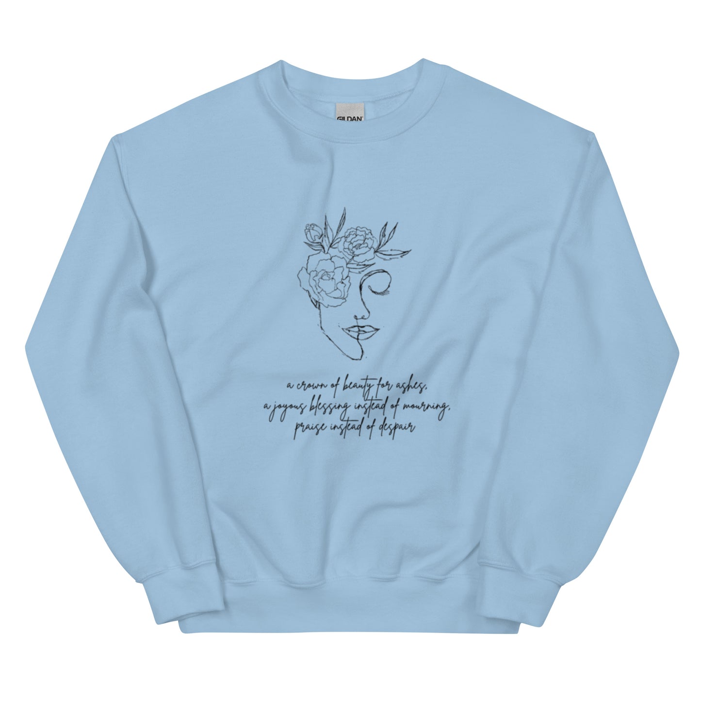 Isaiah 61:3 Crown of Beauty Crewneck