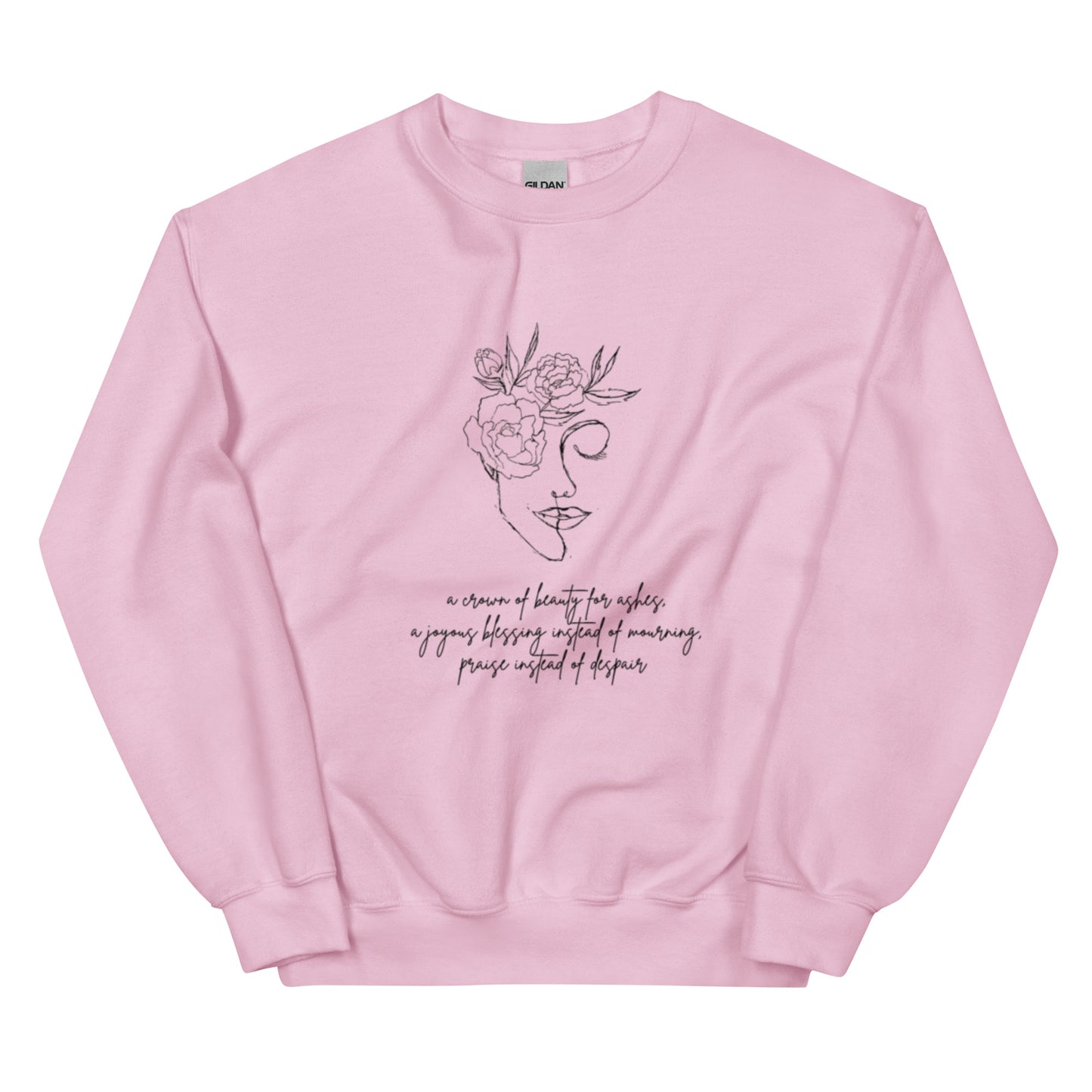 Isaiah 61:3 Crown of Beauty Crewneck